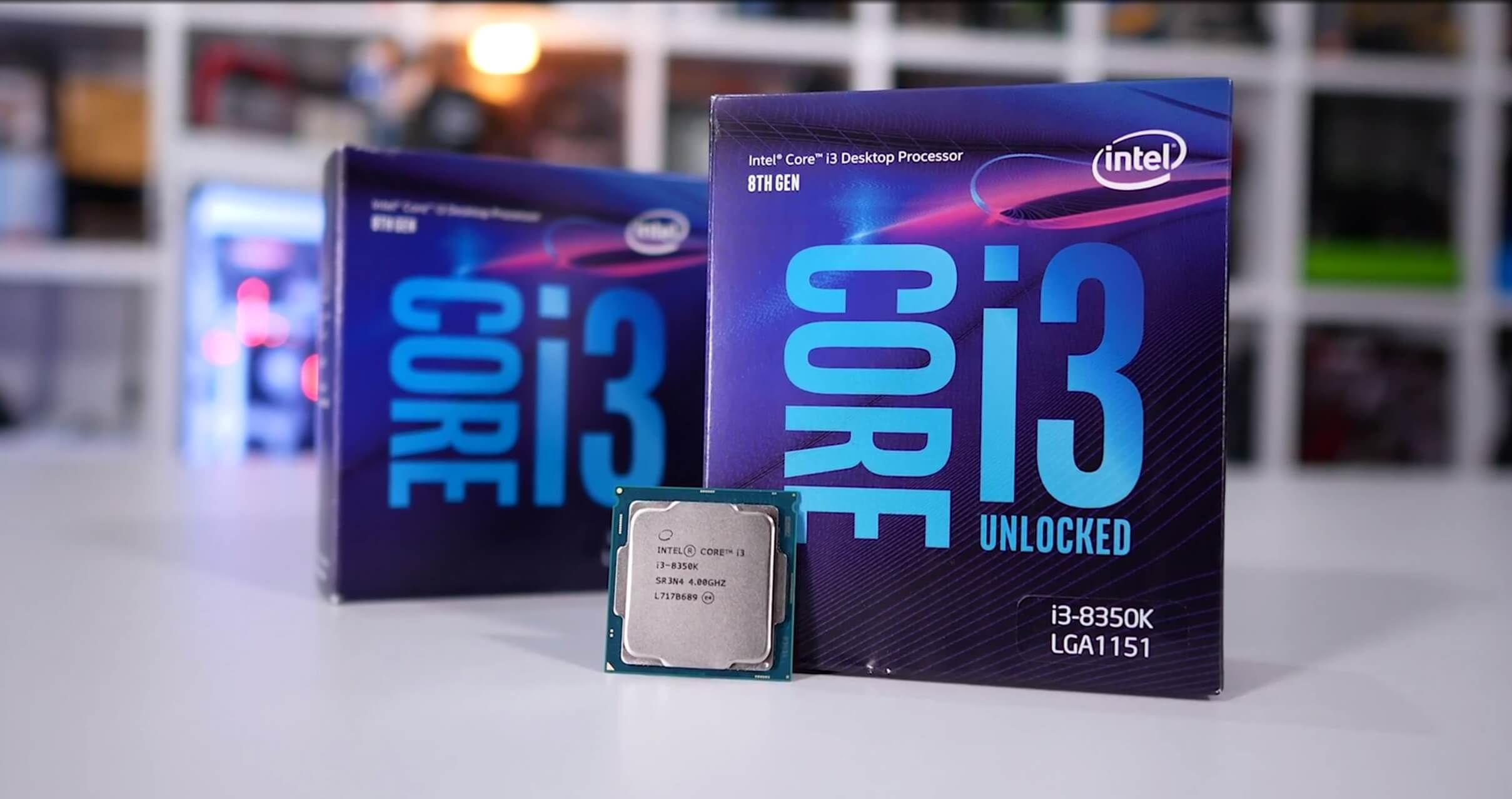 Intel Core i3-8100 and Core i3-8350K