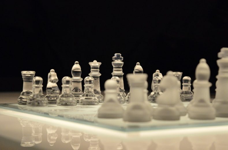 Glass Chess Board