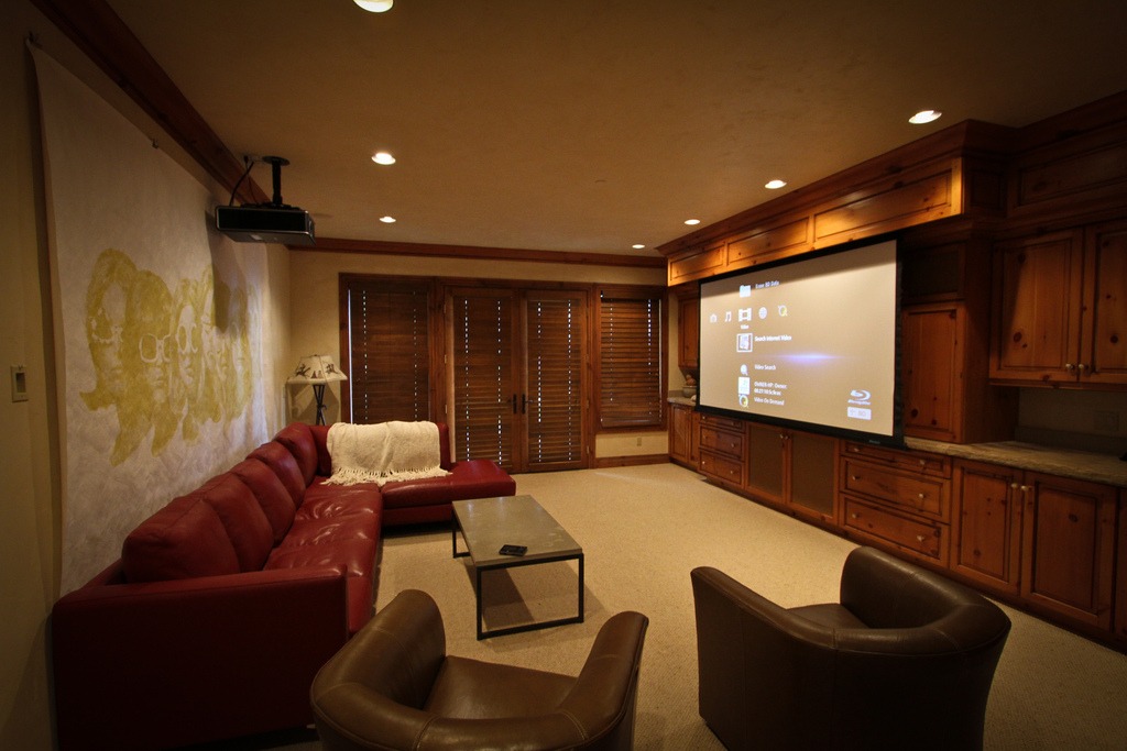 Home Projector in Living Room