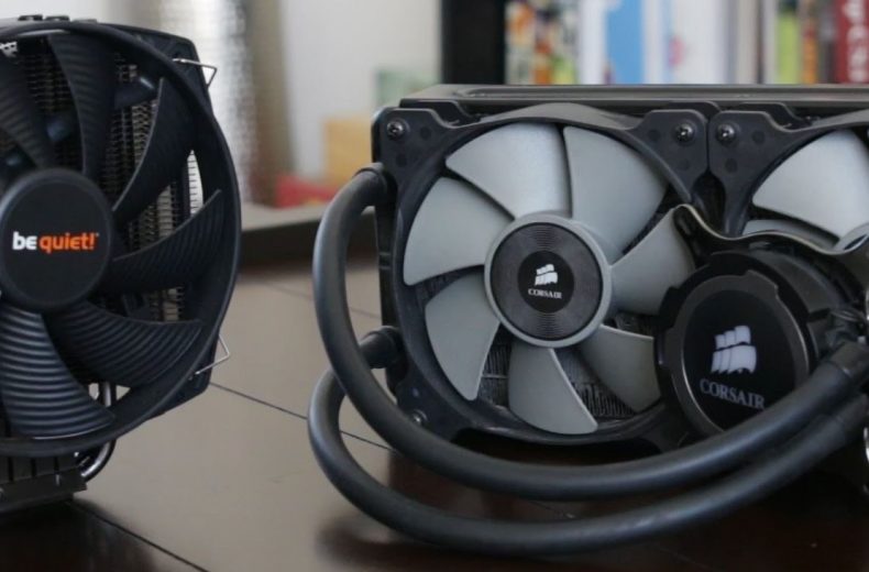 be quiet! CPU air fan and Corsair Liquid CPU fan