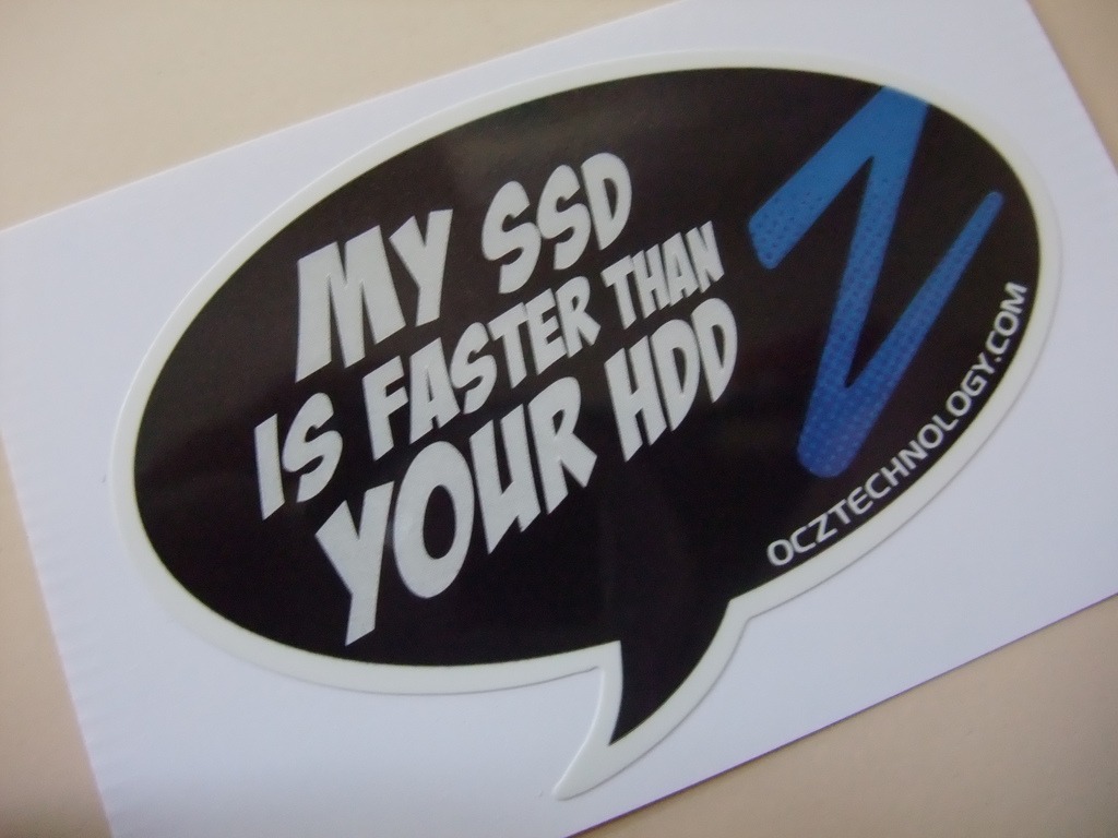 Sticker My SSD is faster than your HDD