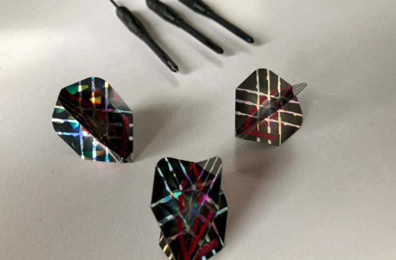 Shiny Dart Flights Close Up