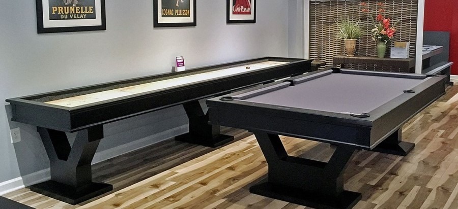 Shuffleboard Table and Pool Table