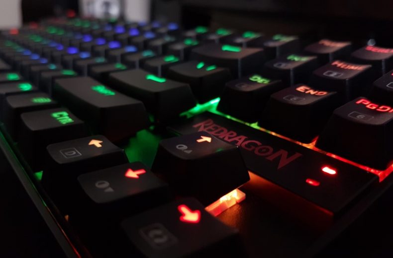 Redragon RGB Backlit Gaming Keyboard Close Up