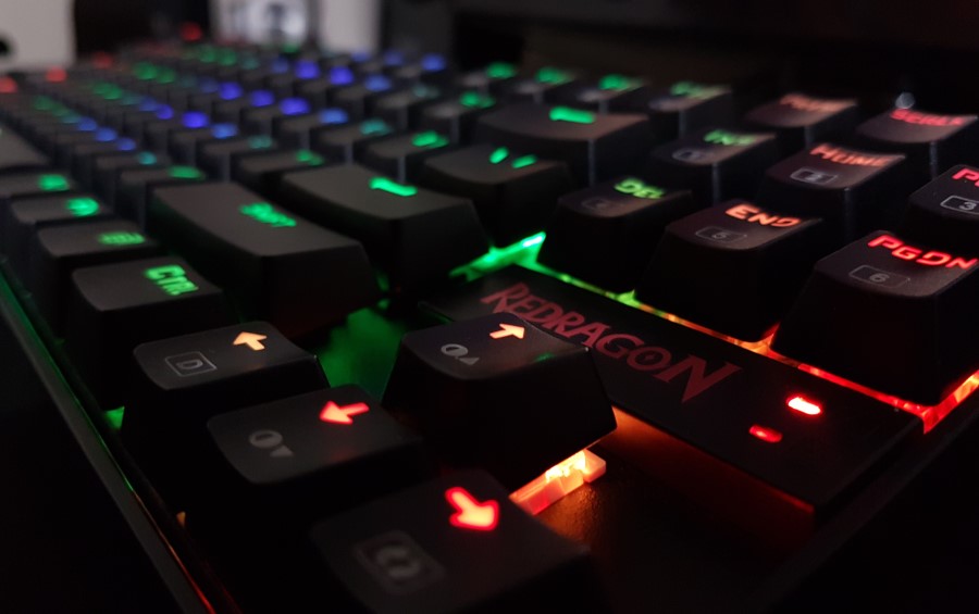 Redragon RGB Backlit Gaming Keyboard Close Up