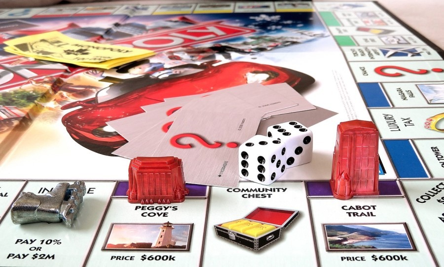 Close Up Monopoly Board Game