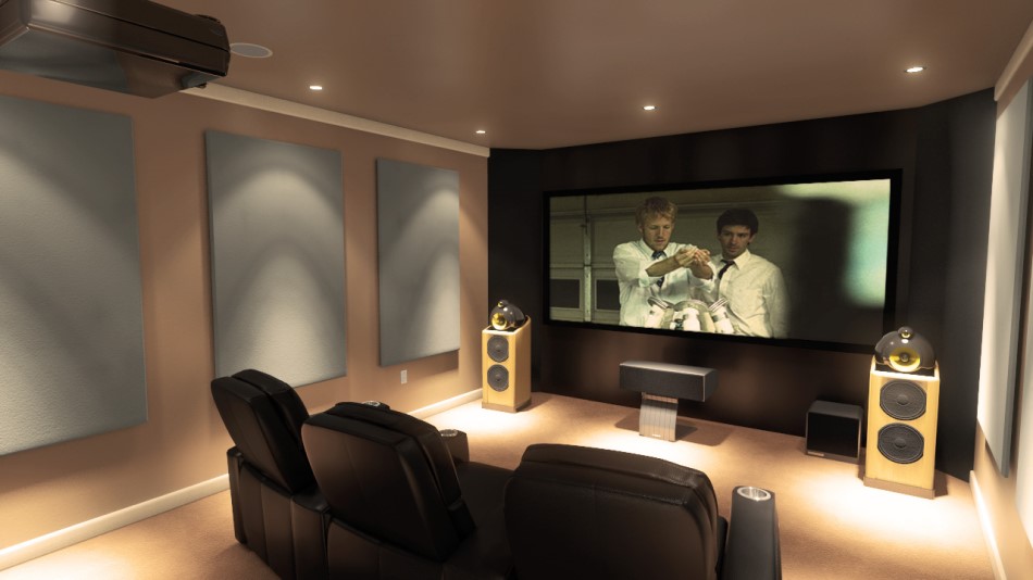 Home Theater Projector Room